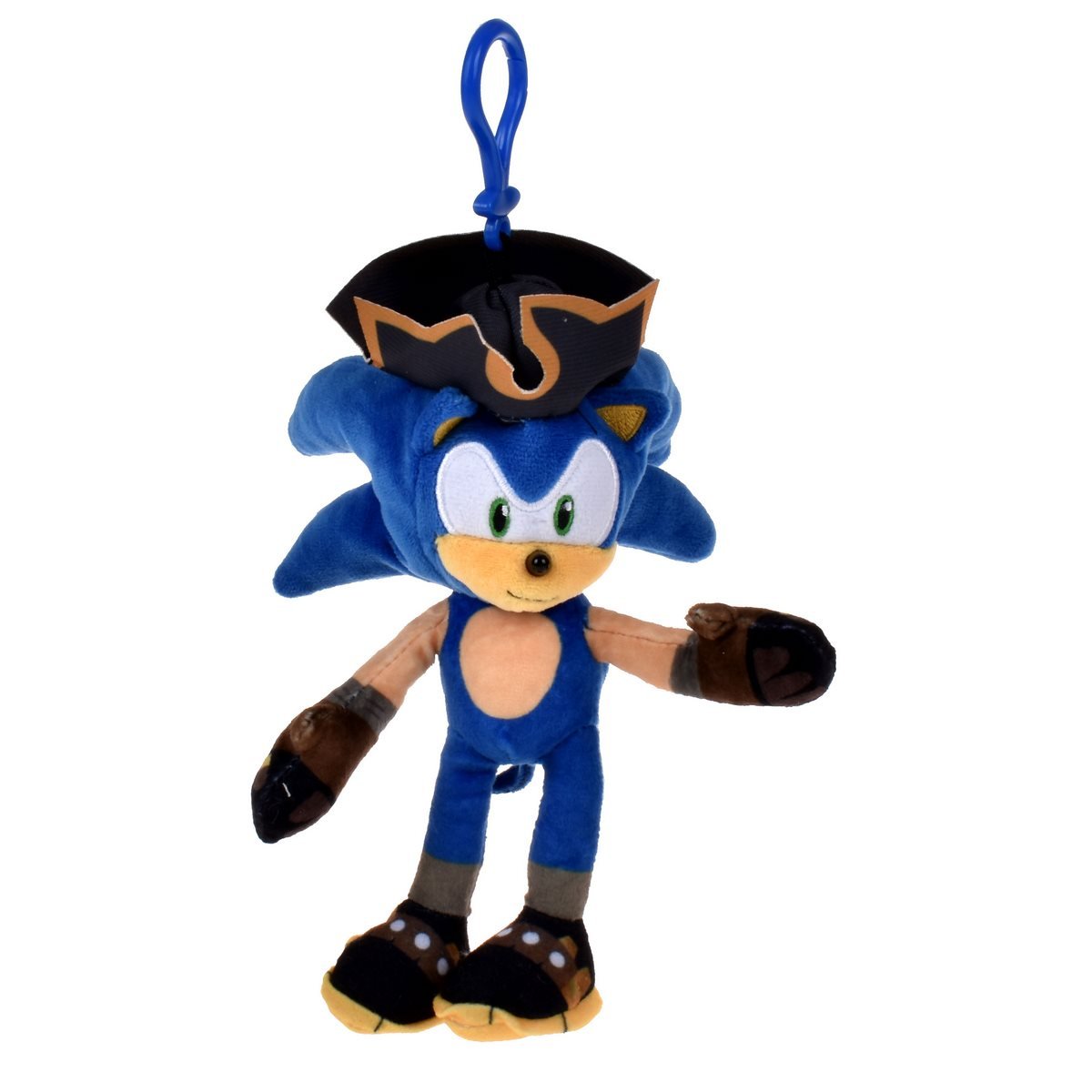 Peluche De 15 Cms Con Clip Para Colgar Sonic - Shadow